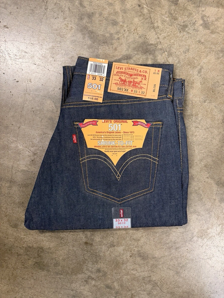 Levi's 501 Shrink-To-Fit Blue Jeans for Men for sale | eBay