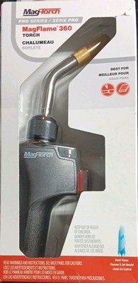 Mag-Torch Pro Series MT565C Self-Lighting Silver Swirl Flame Propane Torch