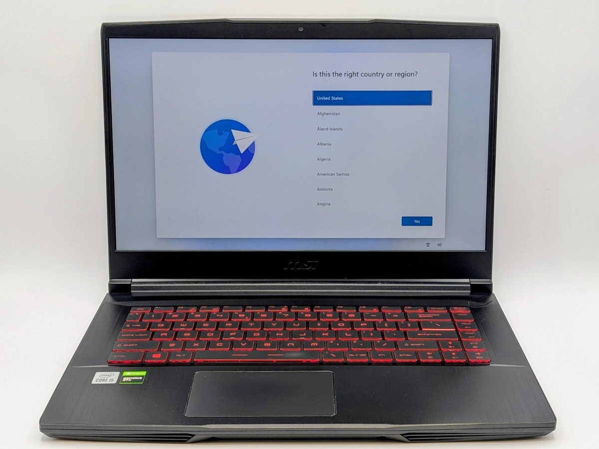 【完動品】MSI ノートPC MS-16R5 第10世代 MSI GF63 Thin 10SC-MS-16R5 15