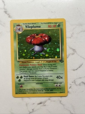 Pokémon TCG Vileplume Jungle 15/64 Holo Unlimited Holo Rare