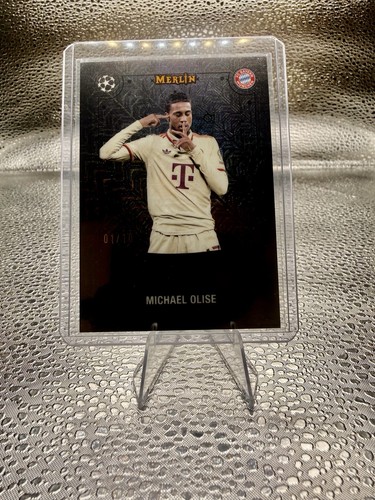 2024-25 Topps Merlin Uefa Mystic Nights Michael Olise Black Mojo 01/10 🔥
