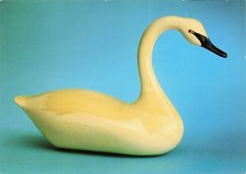 Swan Decoy by William Holly Vintage Continental Art Postcard Unposted