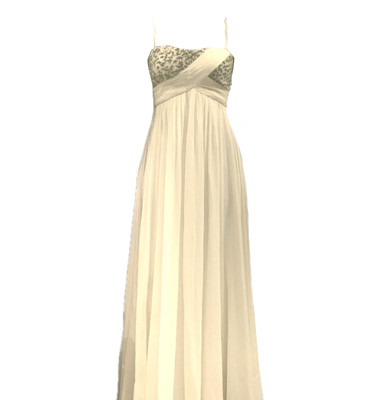 Aidan Mattox off white beaded silk dress | eBay Aidan Mattox off white beaded silk dress | eBay