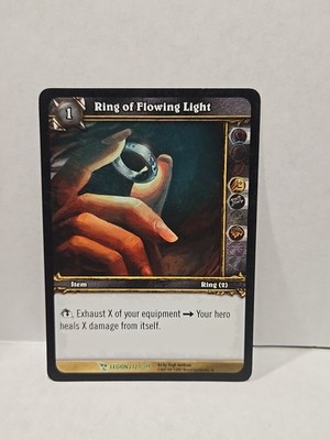 World Of Warcraft TCG Ring Of Flowing Light March Of The Legion Regular Uncommon