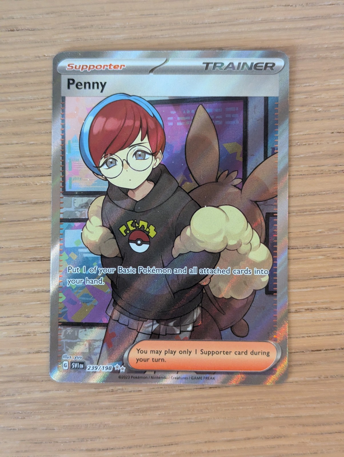 penny pokemon card Penny Trainer SV4a 354/190 SAR Card main image 0
