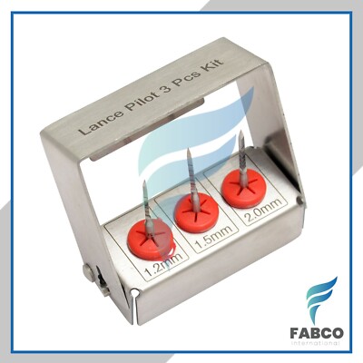New Lance Drill 1.2mm 1.5mm 2.0mm Spade Marking Drill Kit Sterilization Box