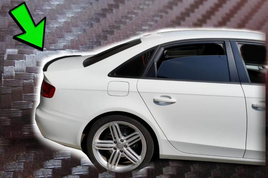 Suitable for AUDI A8 S Line Style Tuning Carbon Spoiler Rear Spoiler Lip Body