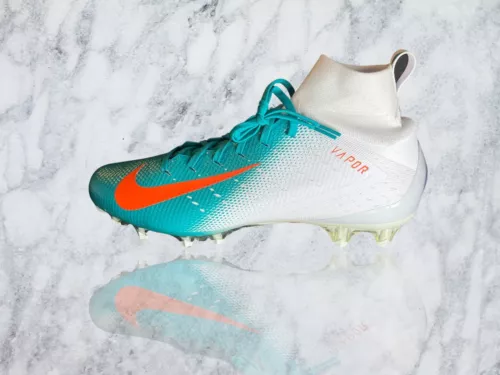 Men Nike Vapor Untouchable Pro 3 Football Cleats Miami Dolphins AO3021-103 10.5