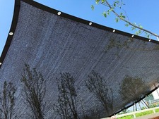 Perfect Sunblock Shade Cloth with Grommets 70 10 ft x 20 ft Black