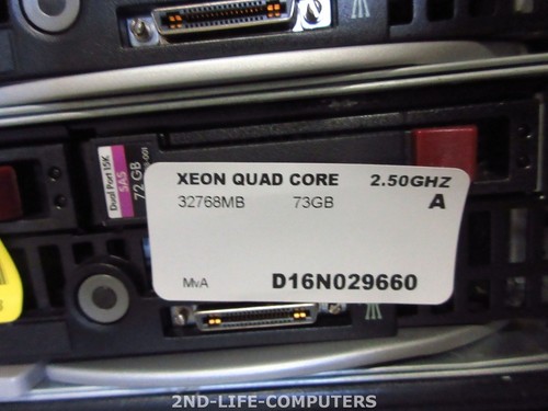 HP BL c3000 Blade Storage Enclosure INCL 4X XEONQUAD CORE 2,5GHZ 32768MB / 73GB - Afbeelding 7 van 10