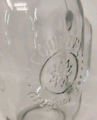 24 Unzen Country Trinkglas Einmachglas mit Griff Stern Klarglas Groß - Bild 8 von 8