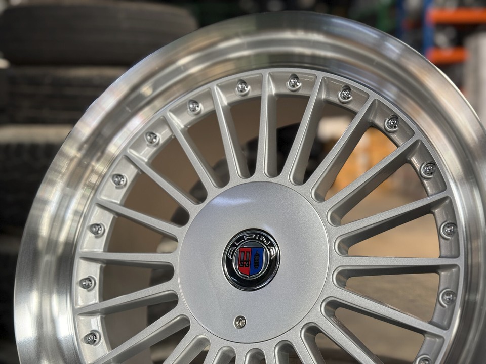 17x8J Alpina Classic Design BMW E30 Wheel Set of 4 | 4x100 | Silver ...