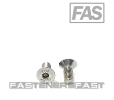 (50) M5 x 0.8 x 14 Stainless Steel Flat Head Socket Cap Screws DIN7991 M5-0.8 A2