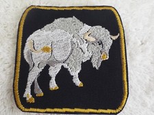 White Buffalo 3-3/4" Embroidery Iron-on Patch E17