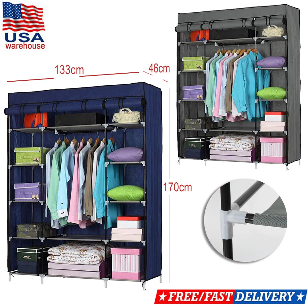 Portable wardrobe warehouse deals