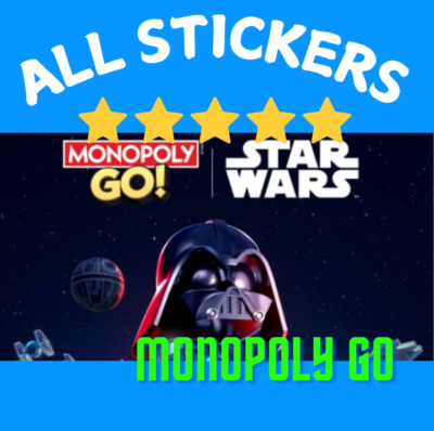 (GOLD STICKERS)Monopoly Stickers Go 1-5 Stars CHEAPEST PRICES SUPER FAST  24/7