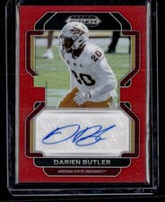 2023 Prizm Draft #RA-DBU Darien Butler 2022 Prizm Draft Autographs Red AU,SN