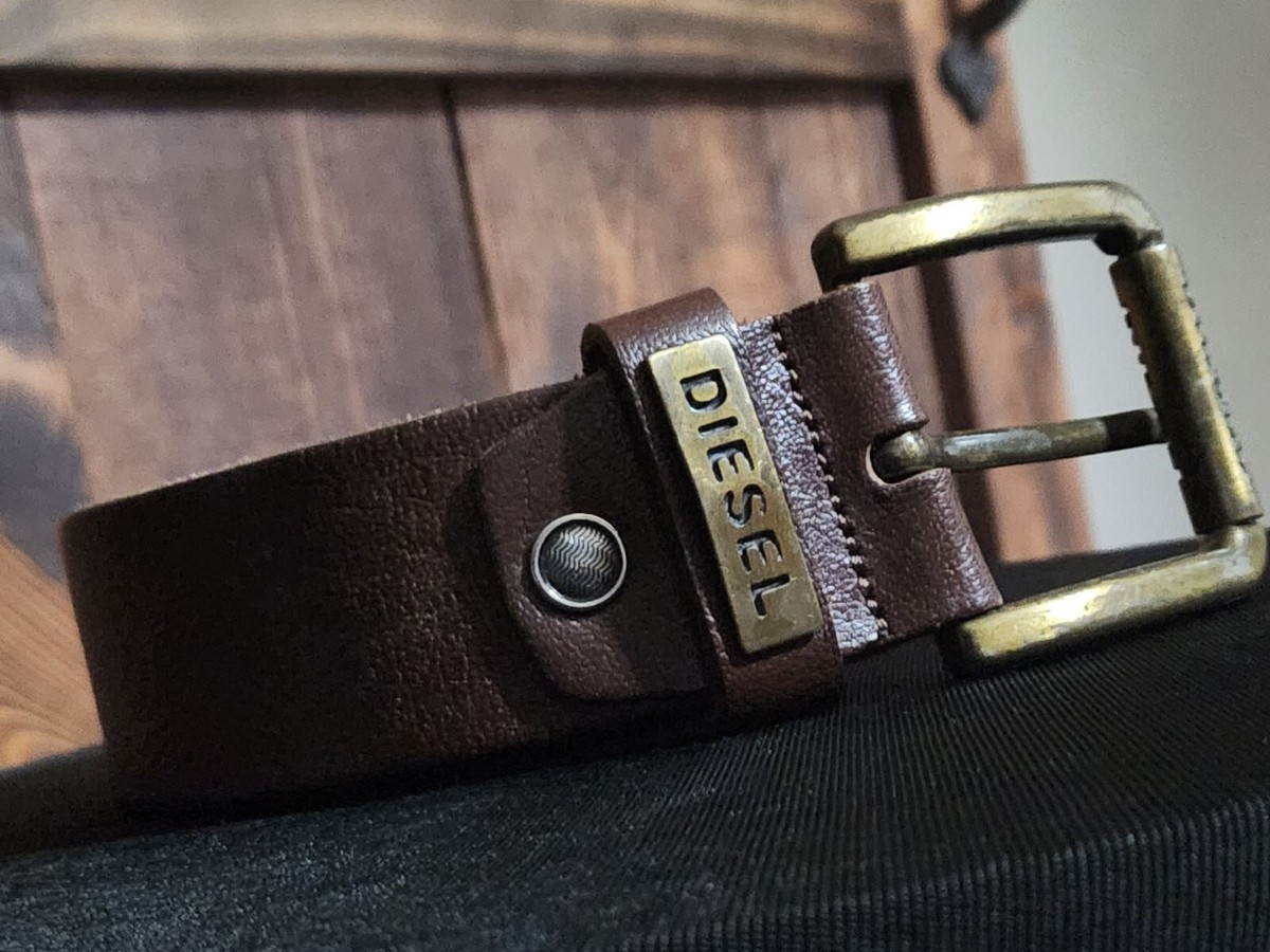 Diesel white 100% leather belt with unique brass studs Made in Italy ?? Diesel Leather Size M Belts for Women for sale | eBay main image 2