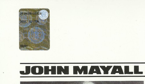 John Mayall And The Bluesbreakers* A Hard Road LP, Album, RE, 180 2015 Electric - Picture 5 of 5