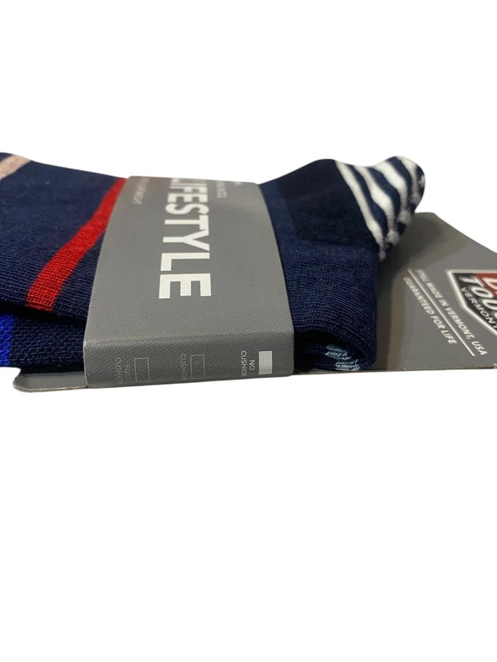 Darn Tough EE. UU. Crew Estilo de Vida Calcetines Mujer Pequeños Lana Merino Negro Rayas NUEVO Foto 4 de 4