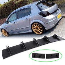 For Vauxhall Astra J K Rear Bumper Spoiler Lip Diffuser Wing Splitter 10 Fins
