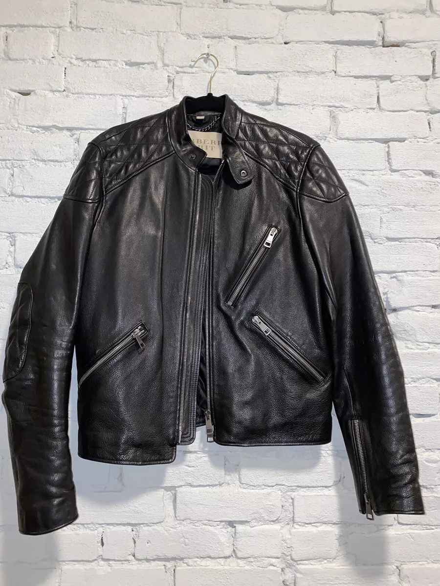 Burberry leather on sale jacket price