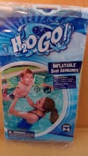 H2O GO Inflatable Armbands Swimming Aid Green Dolphins Kids Children Ages 3-6