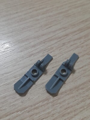 LEGO 99774 x2 hellgrau - Minifiguren, Ski mit Schuhen ohne Reißverschluss