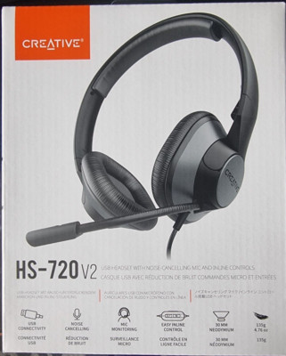 Creative Labs HS-720 V2 Headset kabelgebunden Kopfband Büro/Callcenter neu versiegelt