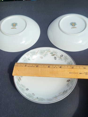 Noritake Pinetta 3- Dessert/Fruit 5.5” Bowls 5689 "Pine Cones" QTY'S ~Nice - Picture 6 of 9