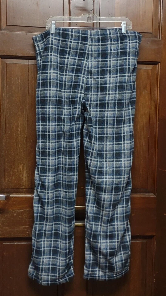 INTIMO Men's Plaid Soft Fleece Pajama Sleep Lounge Pants Size M Medium - Image 2 of 3