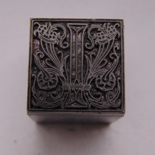 Printing Letterpress Printers Block Lead Letter  I