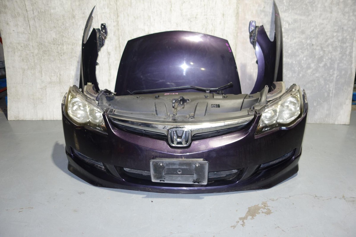 パーツ Honda Front Bumper and Headlights 2006-2011 JDM Honda Civic Acura CSX Bumper Lip Headlights Fender