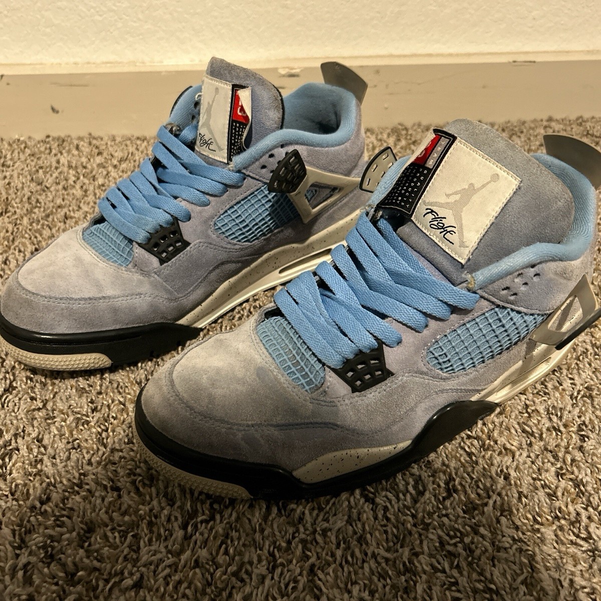 Size 10.5 - Jordan 4 Retro Mid University Blue 194501088367| eBay