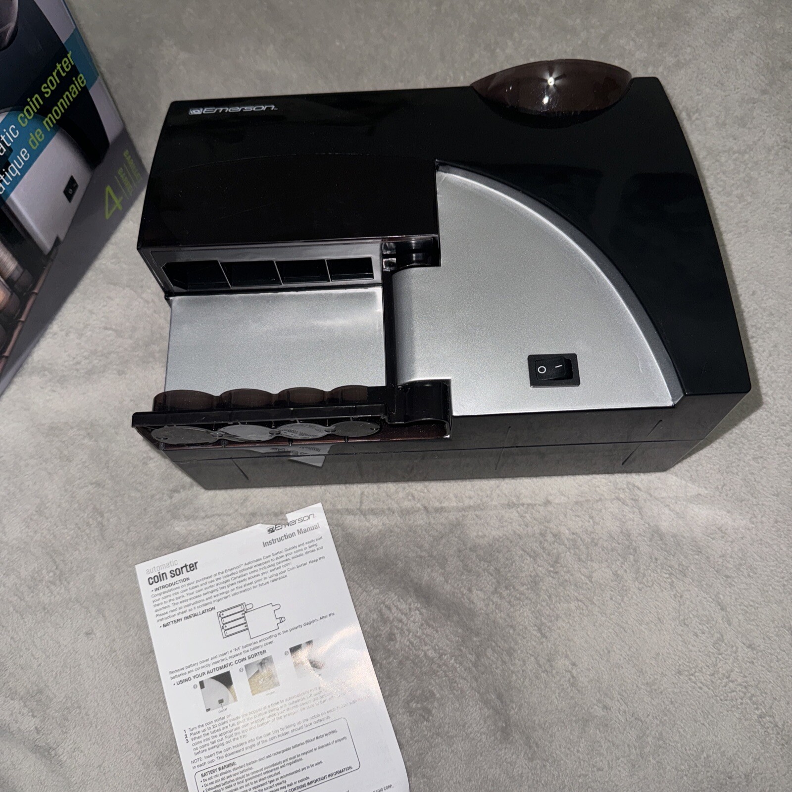 Emerson 4Barrel Automatic Coin Sorter (Battery Powered) **TESTED** eBay