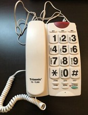 Trisonic TS-TL305 Large Button Wall Phone Big Numbers