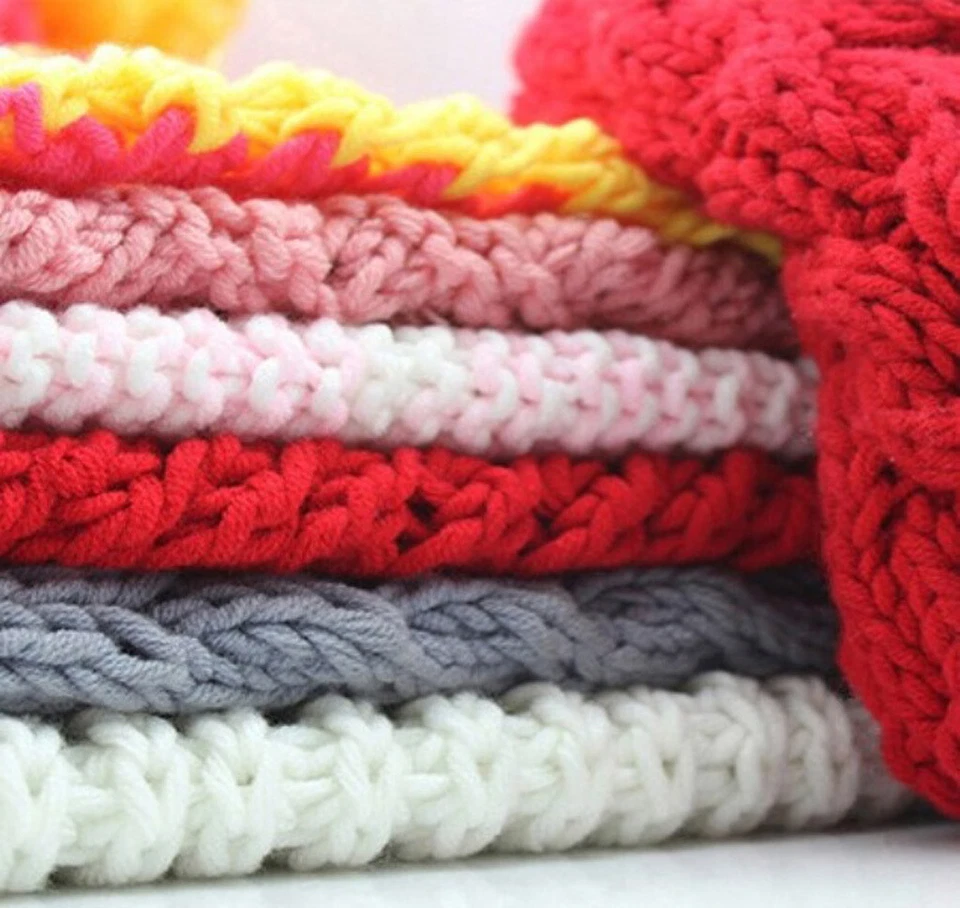 Venta 8 bolas x 50 g algodón súper suave grueso 16 capas hágalo usted mismo mantón envolvente hilo tejido Foto 2 de 4