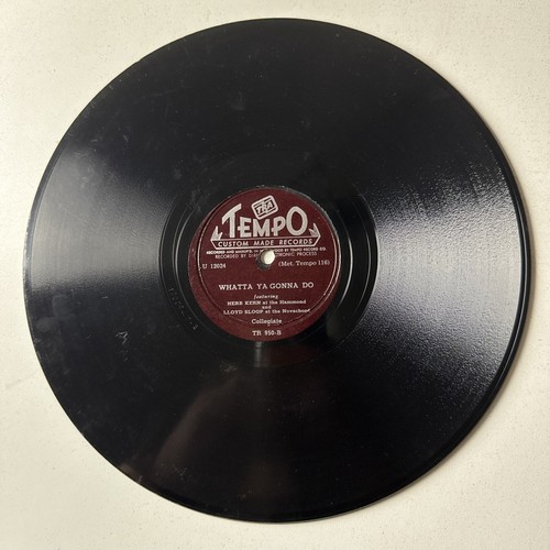 10" 78 RPM-Herb Kern-Tempo Waltz/Whatta Ya Gonna Do/Tempo Tr 950 - Picture 2 of 4