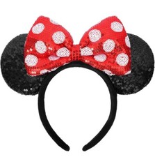 Mouse Ears Headbands, Sequin Mouse Ears for Women Girls Boys, Shiny B