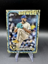 Elvis Peguero 2024 Topps Update Memorial Day Camo /25 Brewers