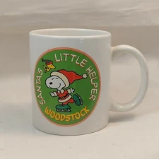 2011 Peanuts Worldwide LLC Snoopy Charlie Brown Woodstock Christmas Mug