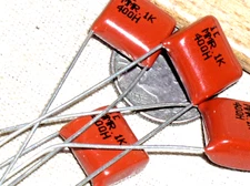 4 IC MMR DIPPED METALLIZED POLYESTER FILM AUDIO CAPACITOR .1UF 100NF 400V 104