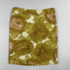 Talbots Skirt Womens 8 Petite Floral Garden Teacher Career Workwear Academia
