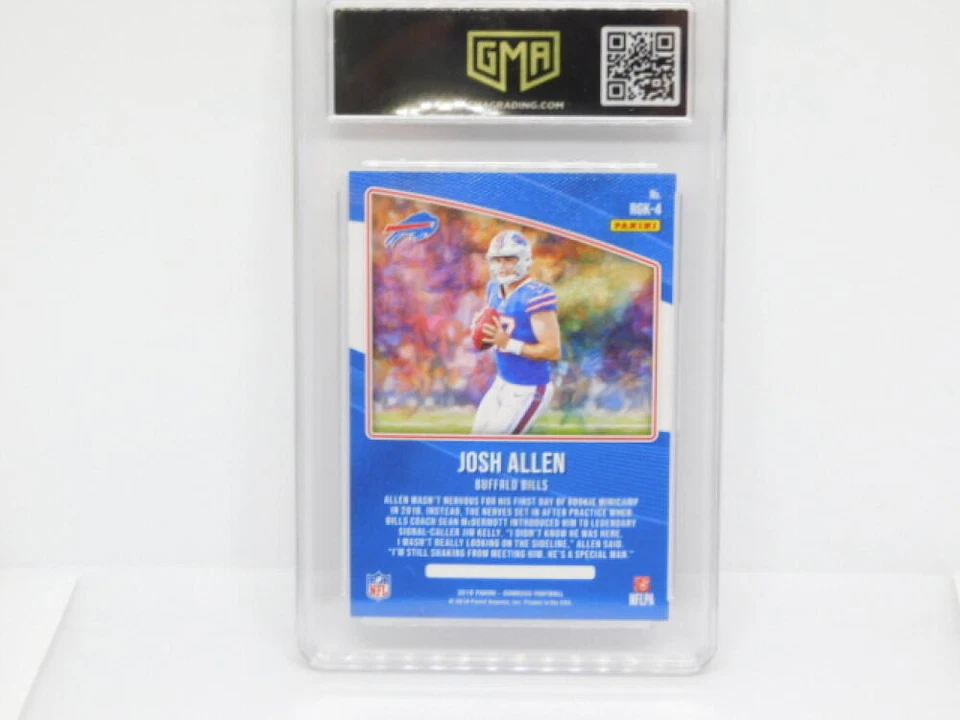 2018 Donruss Gridiron Kings Rookie RC #RGK4 Josh Allen Buffalo Bills GMA 9 Seria - Image 2 of 2