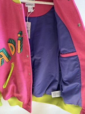 Jeremy Scott Kenny Scharf Adidas Varsity Jacket Mens Small Jeremy Scott Kenny Scharf Adidas Varsity Jacket Mens Small