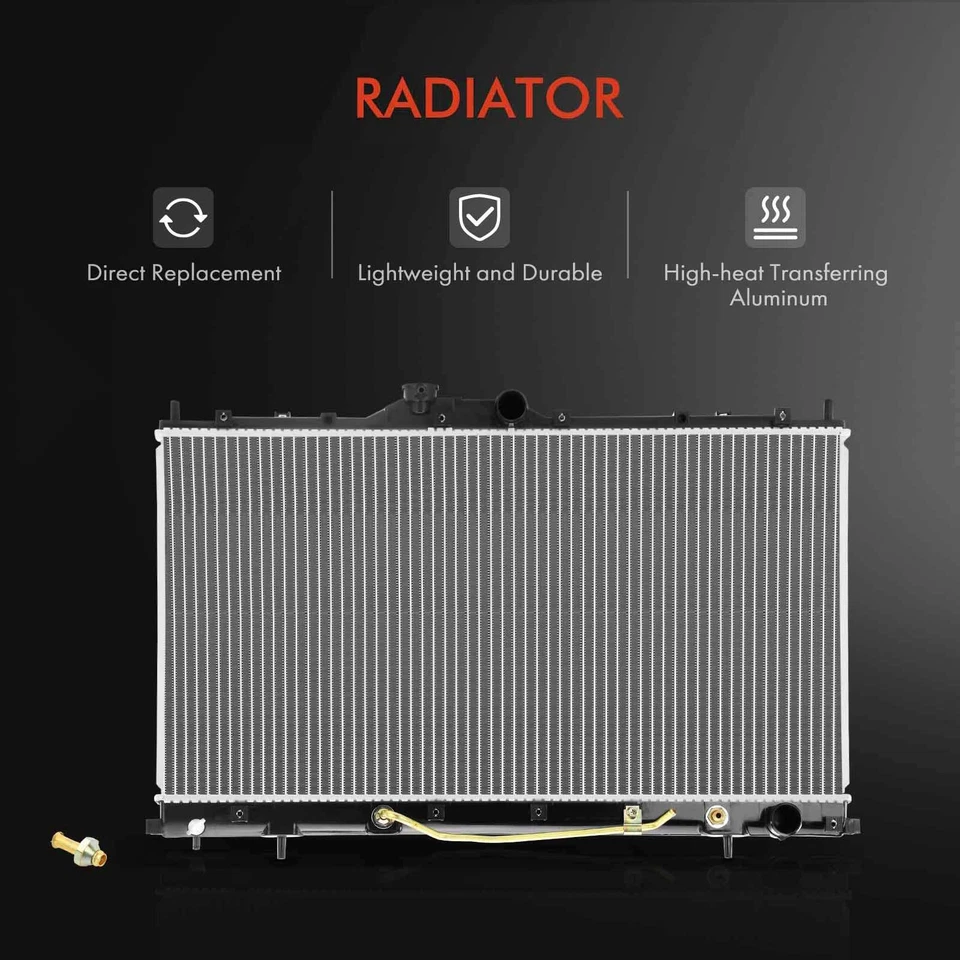 2x Kit de refrigeración de radiador y condensador de CA para Mitsubishi Galant 2004-2012 2,4 L 3,8 L Foto 2 de 4