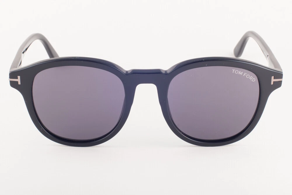 Tom Ford JAMESON 752 01A Shiny Black Gray Sunglasses TF752 01A