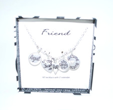 Best Friend Stainless Steel Necklace 16 inch NEW  