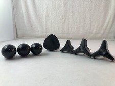 Mixed LOT OF 7 CABINET DRAWER KNOBS / PULLS STEEL  PLASTIC