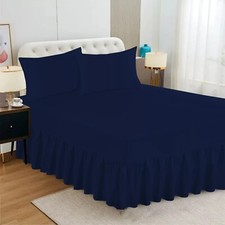 Extra Deep Fitted Valance Sheet Bed Sheets OR Pillowcase Single Double King Size